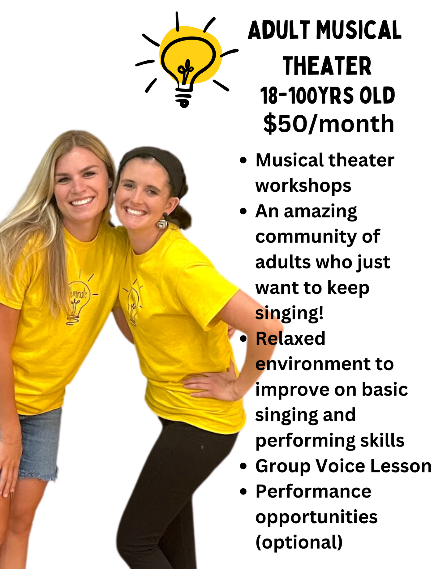 Adult Musical Theater Class (18-100 years old)